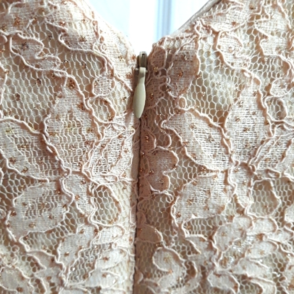 Patra 2 Pieces Dress With Matching Lace Bolero Cream Gown Long Dress Size 8 - Picture 14 of 15